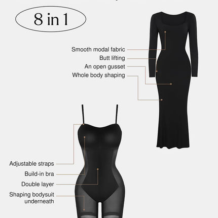 The SculptFit 8-in-1 Integrated Shapewear Maxi Dress