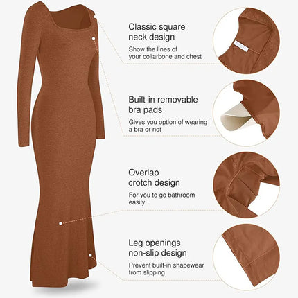 The SculptFit 8-in-1 Integrated Shapewear Maxi Dress